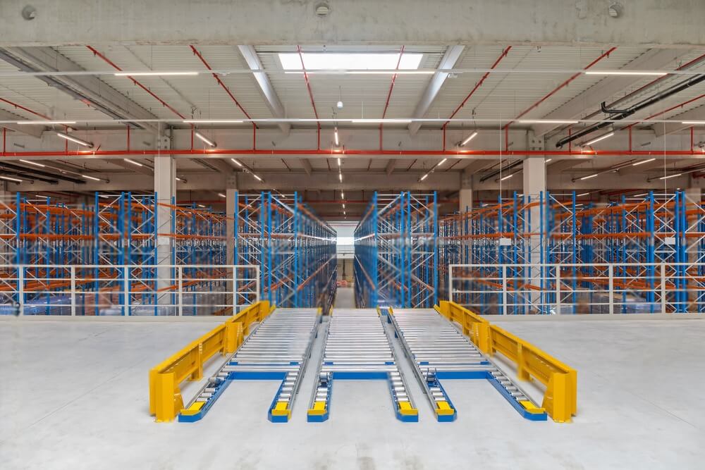 Flow rack industrial system
